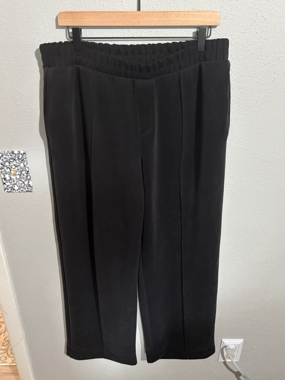 a new day Black Wide Leg Elastic Waist Pants
